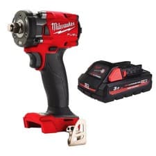 Image of Milwaukee M18FIW2F38-0 18V Fuel 3/8" Compact Impact Wrench/1X 3.0ah High Output