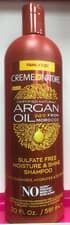 Image of Creme of Nature Argan Oil Moisture and Shine Sulphate Free Hair Shampoo, 354 ml