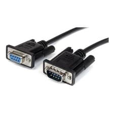 Image of StarTech 1m Black Straight Through DB9 Serial RS232 Cable - M/F