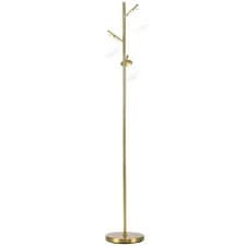 Image of 3-Light Tree Floor Lamps Living Room Modern Standing Lamp for Bedroom Gold Tone