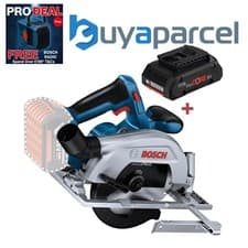 Image of Bosch GKS 18V-57-2 18v 165mm Brushless Circular Saw GKS18V572 Body + 4ah Procore