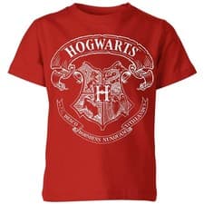 Image of Harry Potter Hogwarts Crest Kids T-Shirt | Official Licensed | Red