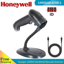 Image of Honeywell Voyager 1450G1D-2USB-1 Wired Handheld USB 1D Barcode Scanner w/ Stand