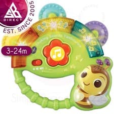 Image of Vtech Shaking Sounds Tambourine│Includes 3 Sing-along Songs & 10 Melodies│3-4m