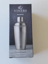 Image of Viners Barware Stainless Steel Cocktail Shaker Silver 500mlGift For Any Occasion