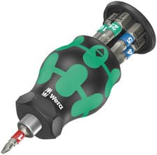 Image of Wera 7 Piece Bicycle Set 11 Kraftform Kompakt Stubby Screwdriver Bit Set, 004179