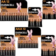 Image of Duracell Plus Power AA AAA Batteries Alkaline Long Lasting LR03, LR6 Far Expiry