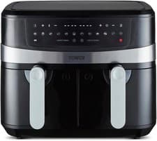 Image of Tower T17088 Vortx 9L Dual Basket Air Fryer with Smart Finish, 2600W, Black