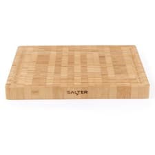 Image of Salter Bamboo Chopping Board Heavy Duty Reversible Charcuterie Platter 42cm
