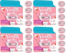 Image of Gillette Venus Comfortglide Spa Breeze Razor Blades | 4 Pack of 4 | 16 Refills