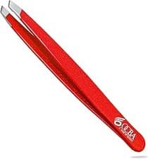 Image of Tweezerman Eyebrow Tweezers Professional Slanted Stainless Steel Hair Pluckers