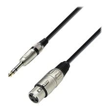 Image of 10m Adam Hall Audio Cable Female XLR to Male Stereo Jack