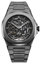 Image of D1 Milano Mechanical Gun Metal (41.5mm) Black Skeleton Dial / Gun Metal SKBJ11