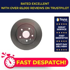 Image of 2x Brake Discs Pair Solid fits VAUXHALL MOKKA J13 1.6 Rear 2012 on 268mm Set New