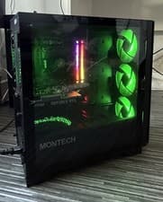 Image of Gaming Desktop PC || RTX 3050, RYZEN 5 2600X, 16GB 3200Hz CORSAIR VENGANCE RGB
