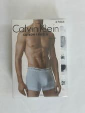 Image of Calvin Klein mens underwear cotton stretch trunks 3 pack