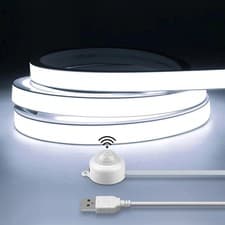 Image of Smart PIR Motion Sensor COB LED Strip | Waterproof Neon Light for Home