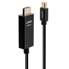 Image of Lindy 1m Active Mini DisplayPort to HDMI Cable with HDR