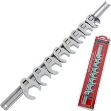 Image of Neilsen 8pc Crows Foot Feet Wrench Spanner Set 3/8" Metric Crow 10mm - 22mm
