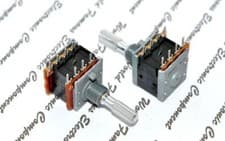 Image of 1pcs - ALPS RK20 20KA Volume Dual Potentiometer Knurled Shaft - JAPAN-For Audio