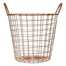 Image of Vertex Copper Finish Round Wire Basket