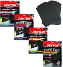 Image of Wet And Dry Sanding Sheet Sandpaper 80 320 600 Grit Or Assorted Pack DT80780