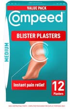 Image of Compeed Blister Plasters Medium Size 12 Pack - Hydrocolloid Foot Treatment -