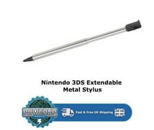 Image of Nintendo 3DS Stylus Extendable Metal Stylus for 3DS - Black