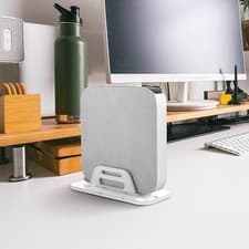Image of Stand Under Desk Mount Desktop Vertical Stand for Mac Mini 2010-2020 Laptop