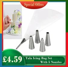Image of Tala Icing Bag Set With 5 Nozzles