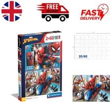 Image of Spiderman 2-Pack Puzzle for Kids - Perfect for Ages 5-10 with 120 Pieces