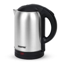 Image of GEEPAS Electric Kettle Stainless Steel Cordless Jug 1.8L Overheat Protection