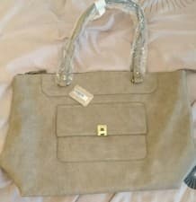 Image of Monsoon Accessorize Lexi Grey Tote Bag Bnwt Pu Leather 
