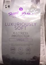 Image of Slumberdown Luxuriously Soft Mattress Protector Single Embossed Cover - NEW