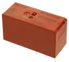 Image of 1 x 1 x TE Connectivity DPDT Non-Latching Relay PCB Mount, 24V dc Coil, 8 A