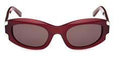 Image of MCM MW0006 69A Shiny Burgundy Round Sunglasses 53-23-135