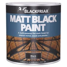Image of Blackfriar BF0520001X1 Matt Black Paint 125ml