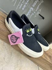 Image of Straye Ventura X-Ray Weed Marijuana Leaf Slip-On Skate Black Men's Size 8
