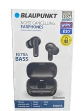 Image of Blaupunkt Noise Cancelling Earphones BT ANC Extra Bass 33Hr Black LABEL DAMAGE