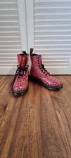 Image of Women`s Dr. Martens 1460 Loud Leopard Smooth Pink Size Uk5
