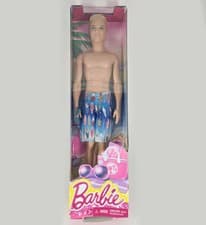 Image of Mattel Barbie Beach Ken Doll 2013 Boxed