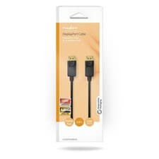 Image of Nedis 2m DisplayPort Cable Plug to Plug 4K HD Lead Display Port PC to Monitor