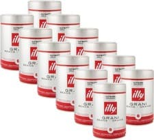 Image of Illy Classico Arabica Roasted Coffee Beans 12x250g Tins