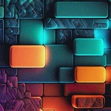 Image of Vibrant Geometric Wallpaper Mural – Abstract Colour Block Art for Modern Walls