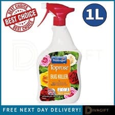 Image of TOPROSE BUG KILLER SPRAY 1L READY TO USE FOR ROSES AND ORNAMENTAL PLANTS NEW