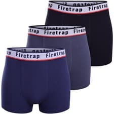 Image of Firetrap Mens 3,6,12 Pack Boxer Shorts Trunks Stretch Cotton Underwear Gift Set
