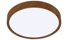 Image of EGLO Musurita LED Flush Ceiling Light | Natural Wood 1600 Lumen 3000K Warm White
