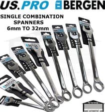 Image of BERGEN / US PRO Tools 6 - 32mm Single Combination Spanner, Spanners, Wrench NEW
