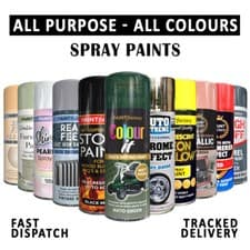 Image of Spray Paint All Purpose Aerosol Fast Dry Excellent Coverage for Metal, Wood - B4
