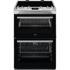 Image of AEG CIX6540ACM Induction Electric Cooker Double Oven Stainless Steel - GRADED